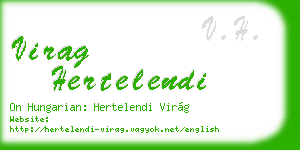 virag hertelendi business card