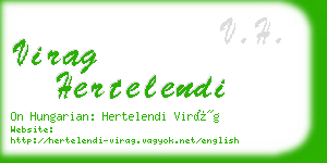 virag hertelendi business card